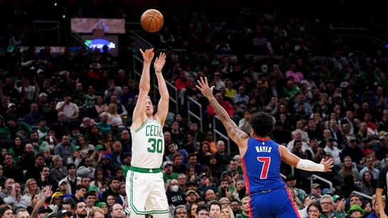 Video breakdown: How does a shooter like Sam Hauser keep getting so open? taken at TD Garden (Celtics)